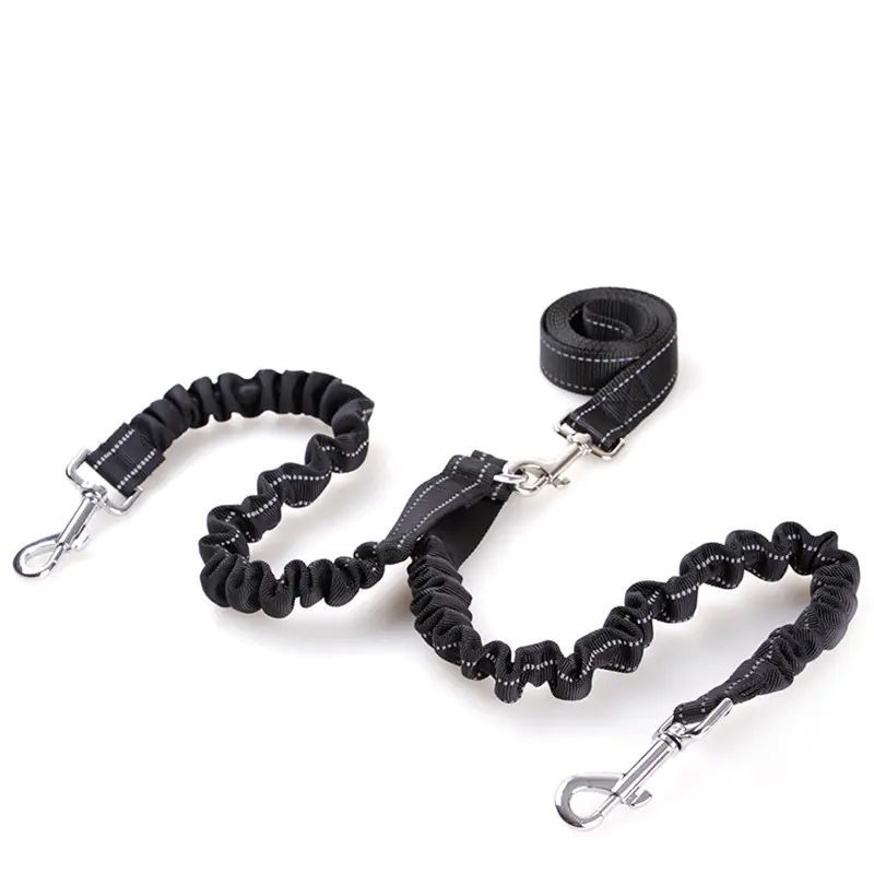 Double Headed Retractable Dog Leash with Pull Rope