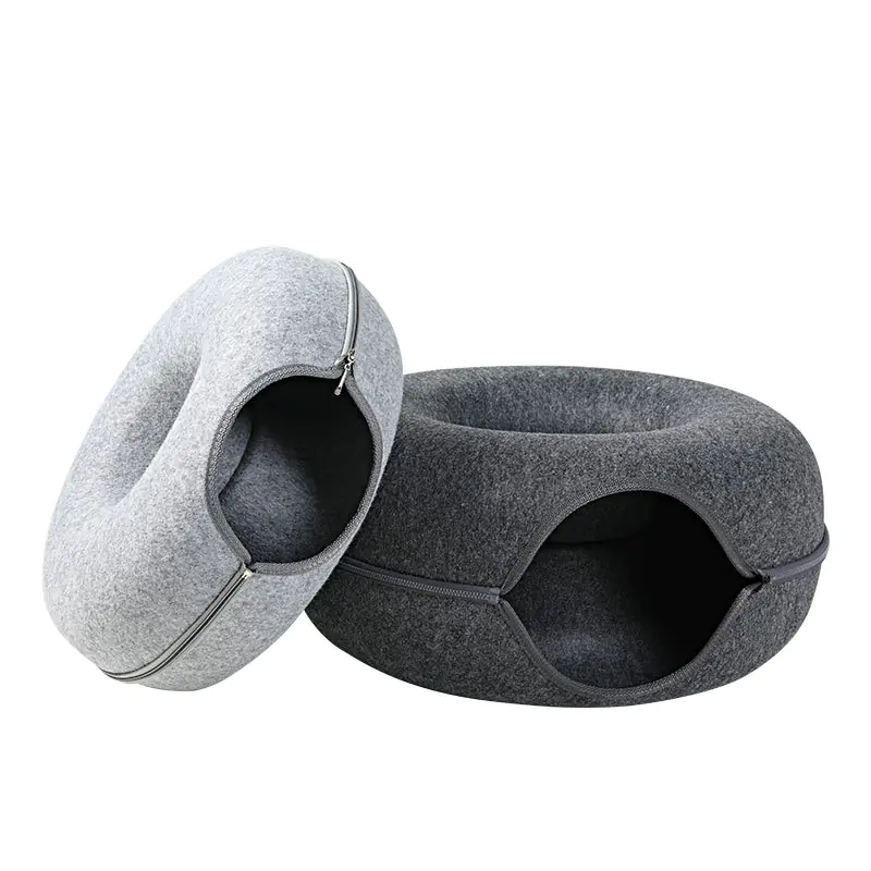 Universal Round Wool Felt Cat Bed