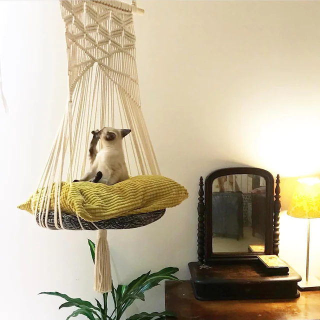 Bohemian Cat Swing Pet Bed